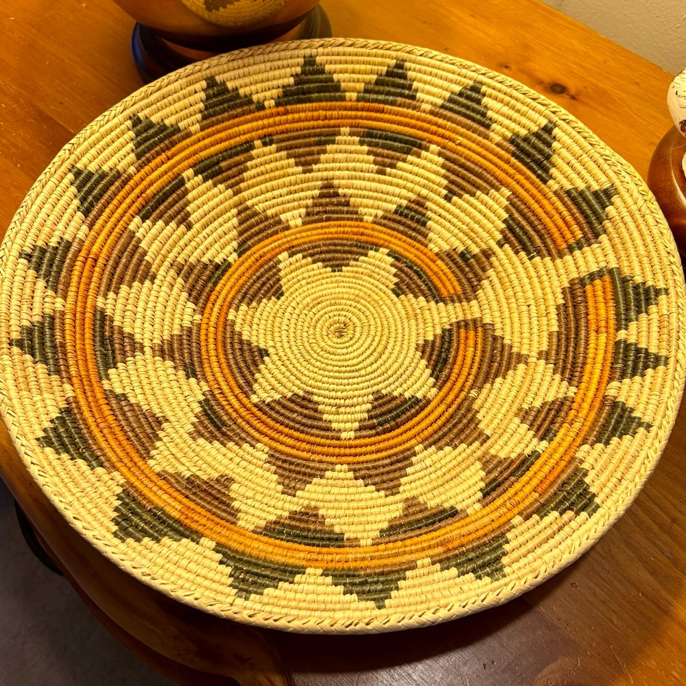Handwoven Navajo style basket